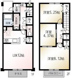 タウンヒルズあざみ野 A棟の物件間取画像